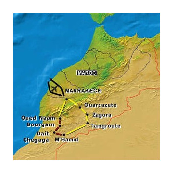 TREK DANS LES DUNES DE CHEGAGA 8 jours / 7 nuits
