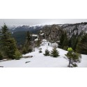 Balade en raquettes à neige au col de la Schlucht dans le Vosges en Alsace