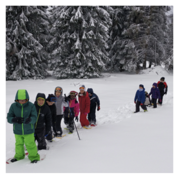 Balade en raquettes à neige pour les lutins !