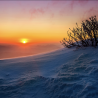 Balade en raquettes à neige coucher du soleil avec pique nique dans les Vosges