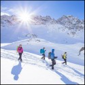 Balade en raquettes à neige au col de la Schlucht dans le Vosges en Alsace