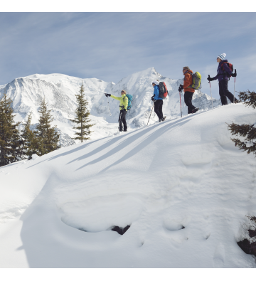 BALADE EN RAQUETTES À NEIGE SUR LES CHAUMES DU HOHNECK MASSIF DES VOSGES EN ALSACE