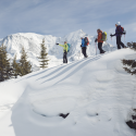 BALADE EN RAQUETTES À NEIGE SUR LES CHAUMES DU HOHNECK MASSIF DES VOSGES EN ALSACE