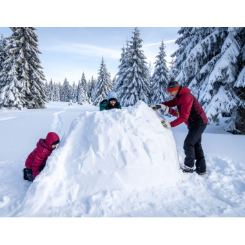Balade en raquettes à neige au Markstein et construction Igloo
