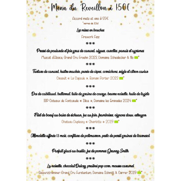 Fêter Nouvel An à Kaysersberg avec menu festif 3 jours